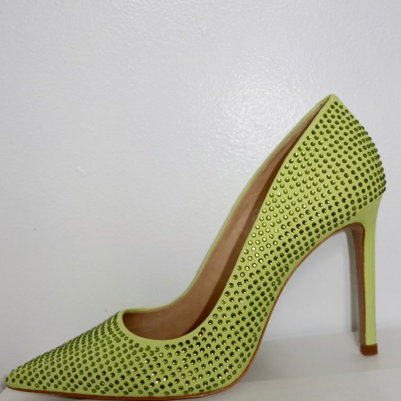 Schutz Lou Lime Green Crystal Pump - Picture 8 of 8